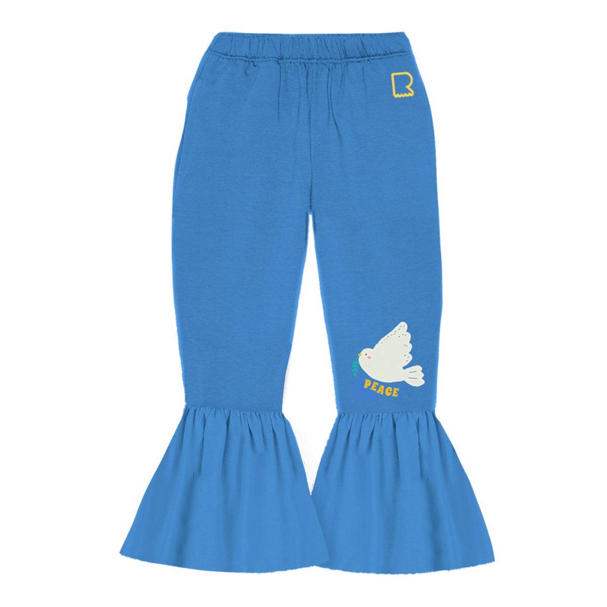 Peace Dove Flared Track Pants - Rock Your Baby