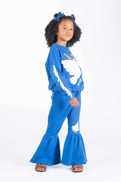 Peace Dove Flared Track Pants - Rock Your Baby