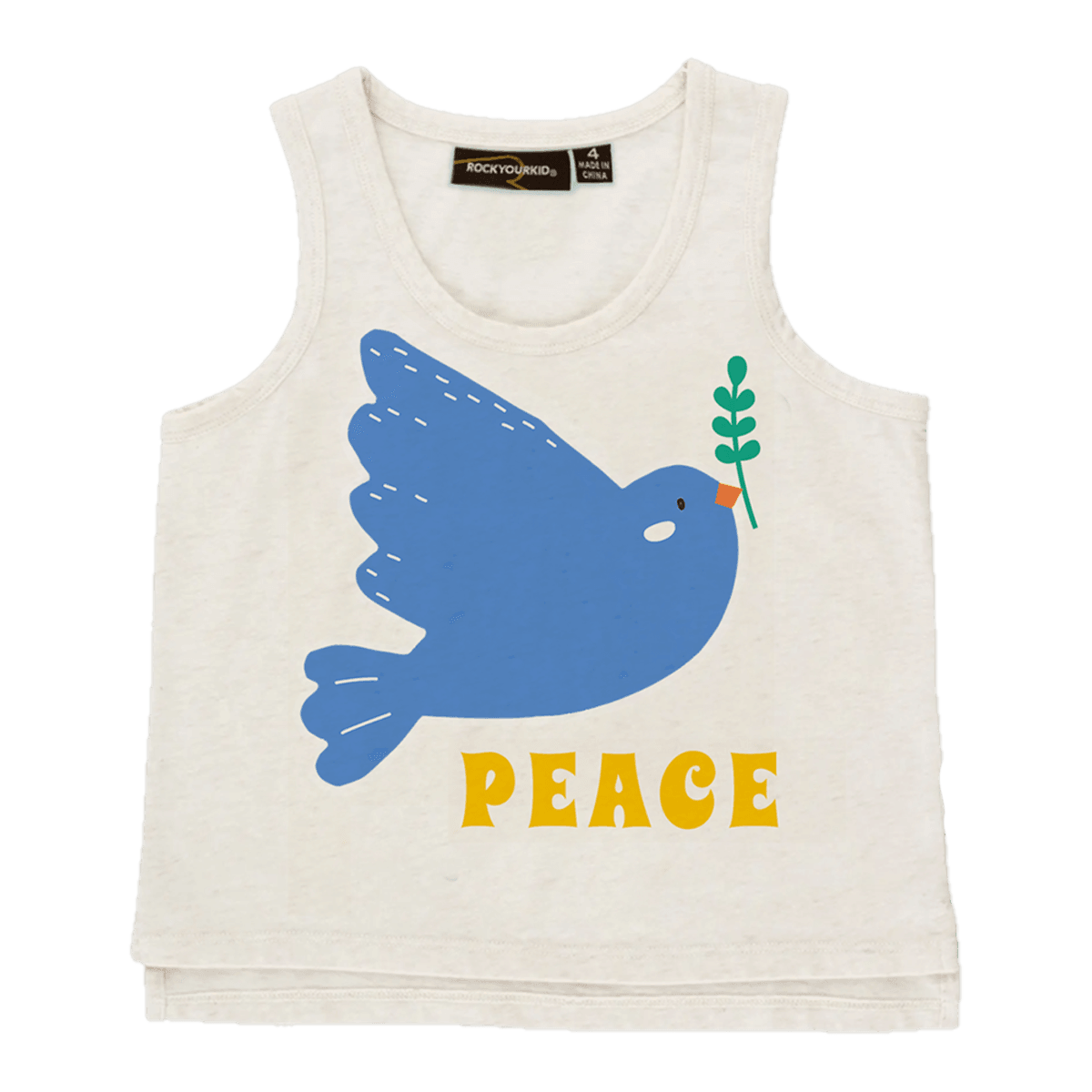 Peace Dove Singlet Top - Rock Your Baby