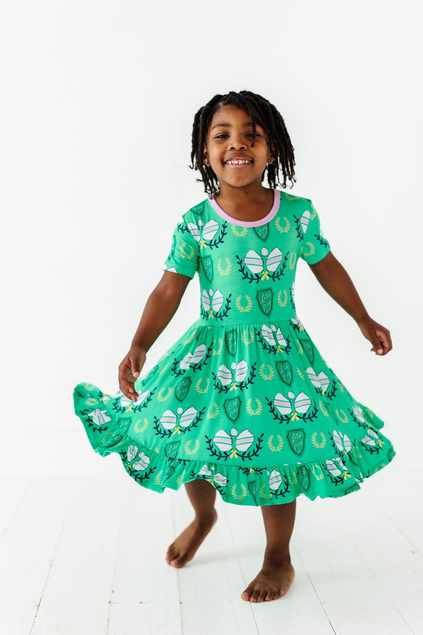 Pickleball Bamboo Twirl Dress - Kiki + Lulu