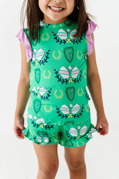 Pickleball Kids Bamboo Pajamas - Kiki + Lulu