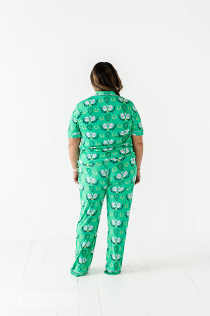 Pickleball Womens Bamboo Pajama Set - Kiki + Lulu