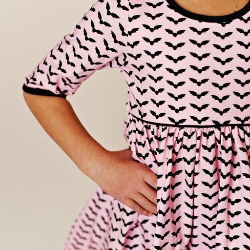 Pink Bats Dress - Butterbugboutique