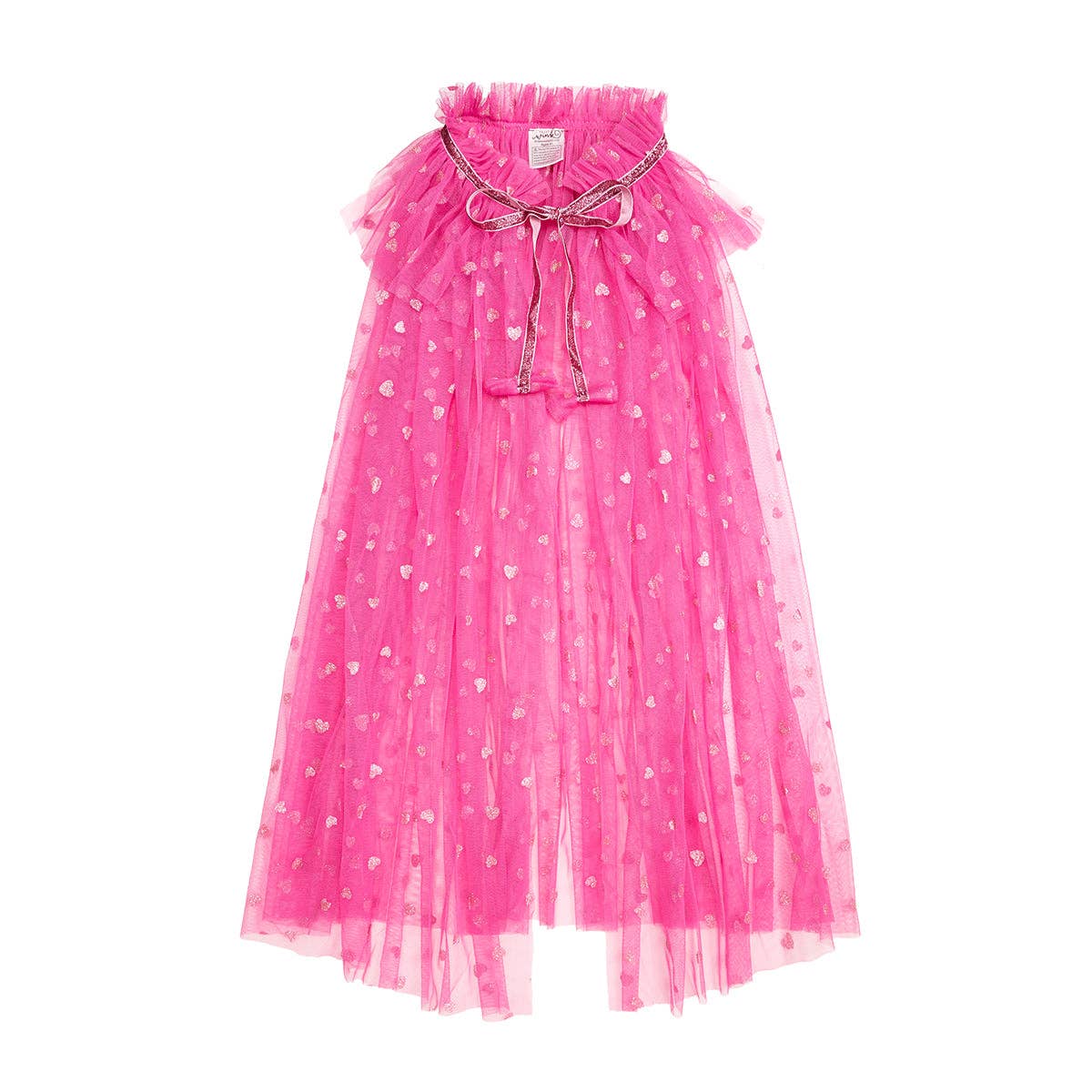 Pink Glitter Heart Valentine's Day Cape - Sweet Wink