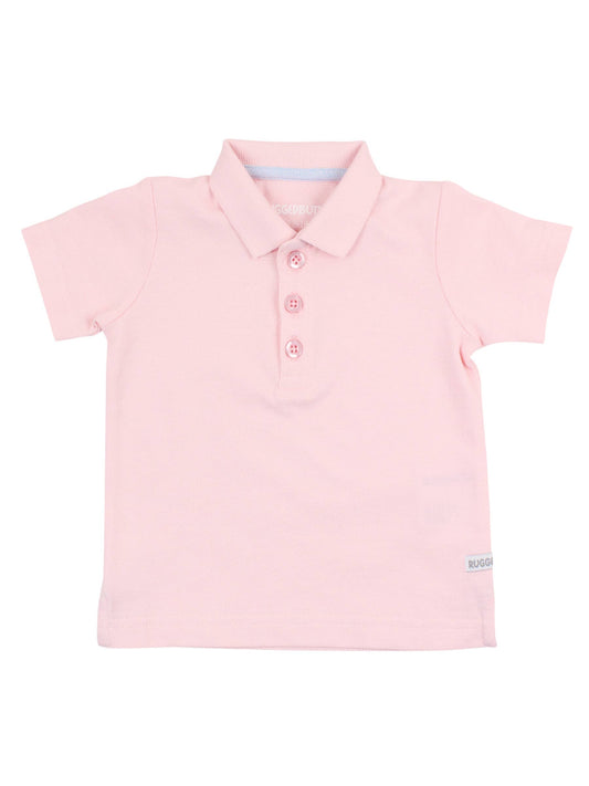 Pink Pique Polo Shirt - RuffleButts + RuggedButts