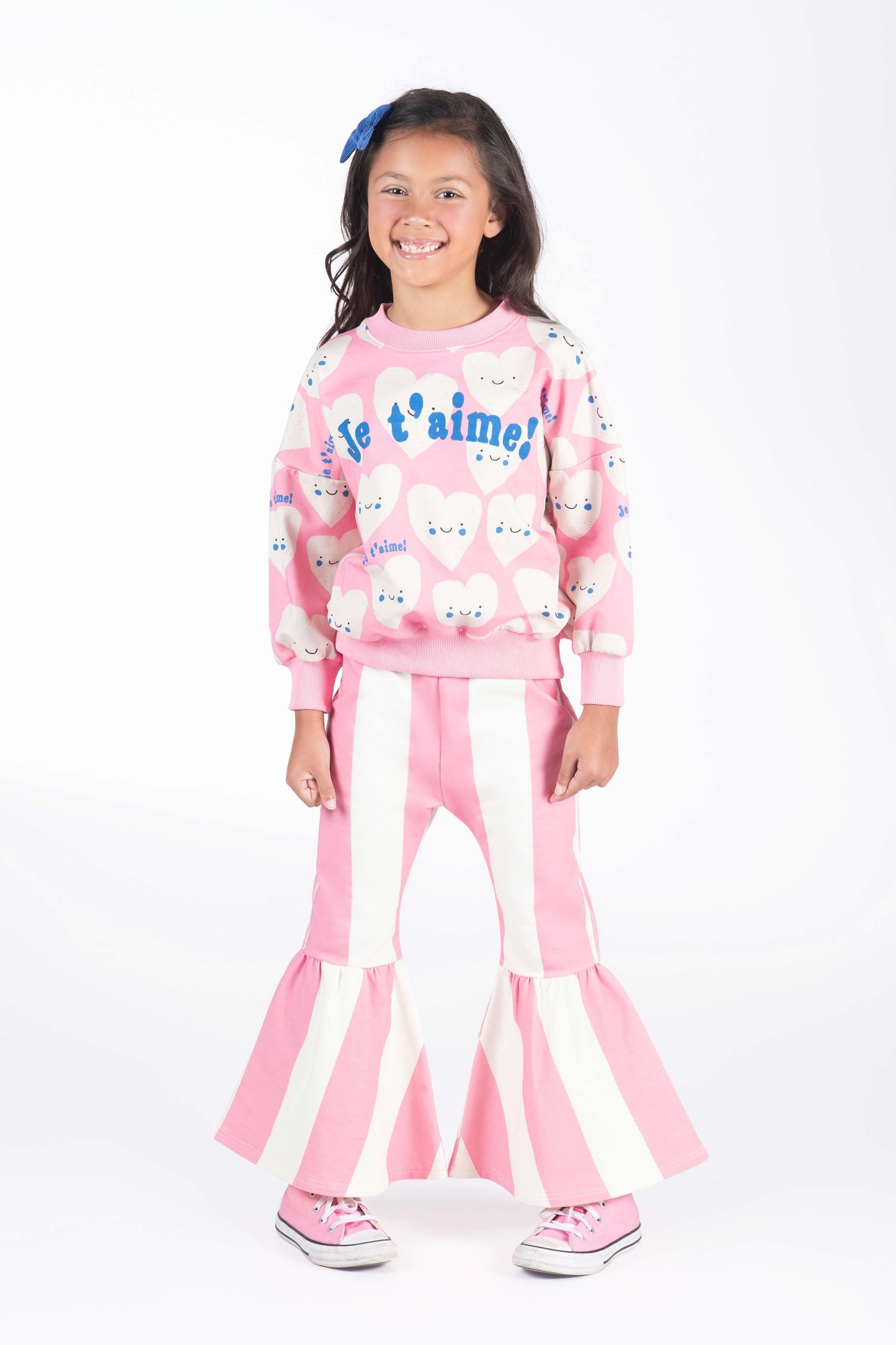 Pink Stripes Flared Track Pants - Rock Your Baby