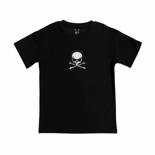 Pirate Skull Bamboo Terry Kids T-Shirt - Bellabu Bear