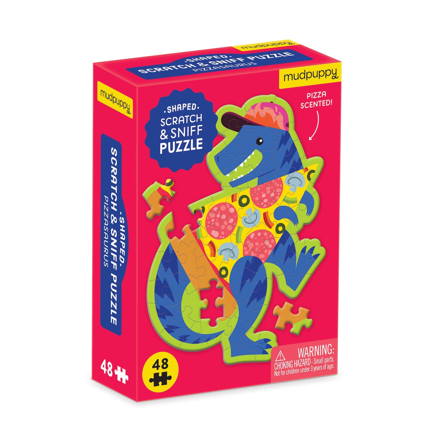 Pizzasaurus 48 Piece Mini Scratch & Sniff Puzzle - Mudpuppy