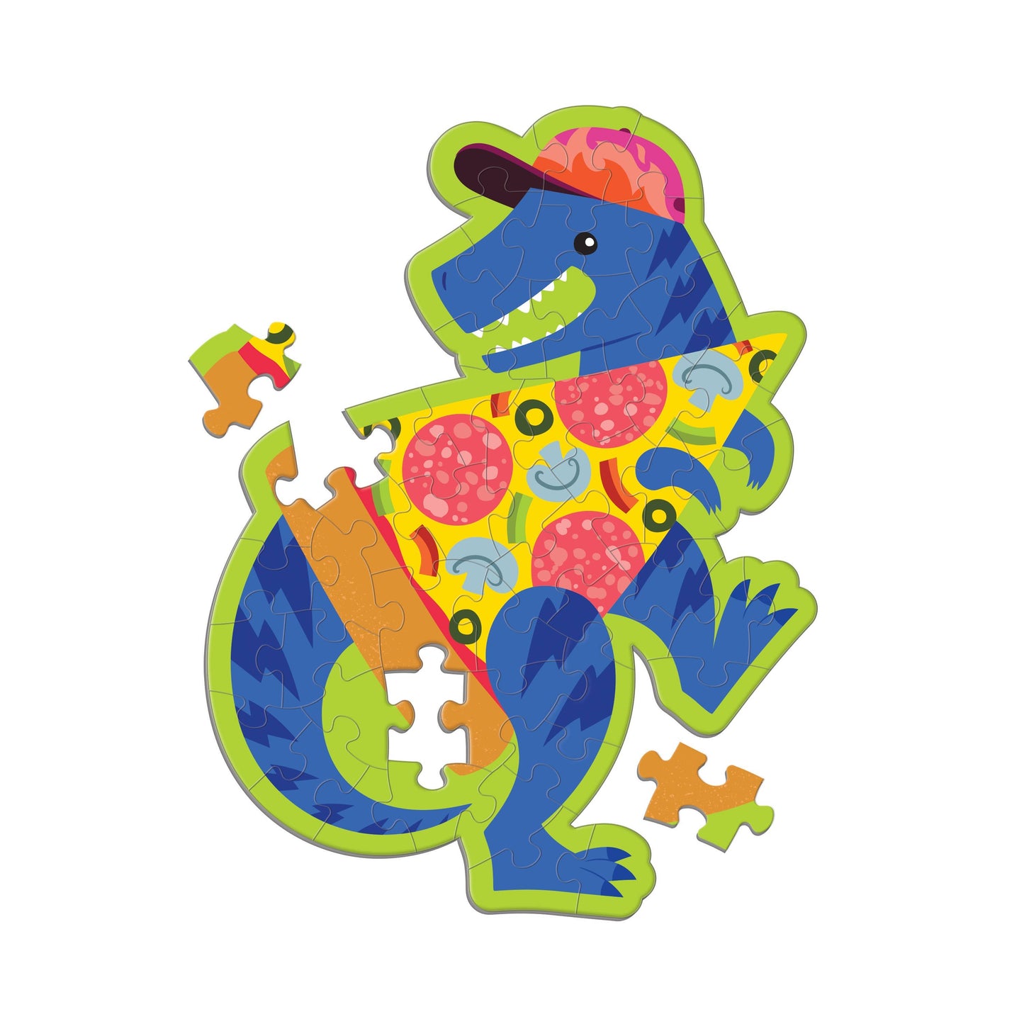 Pizzasaurus 48 Piece Mini Scratch & Sniff Puzzle - Mudpuppy