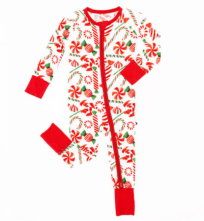 Pretty In Peppermint Convertible Footie - Kiki + Lulu