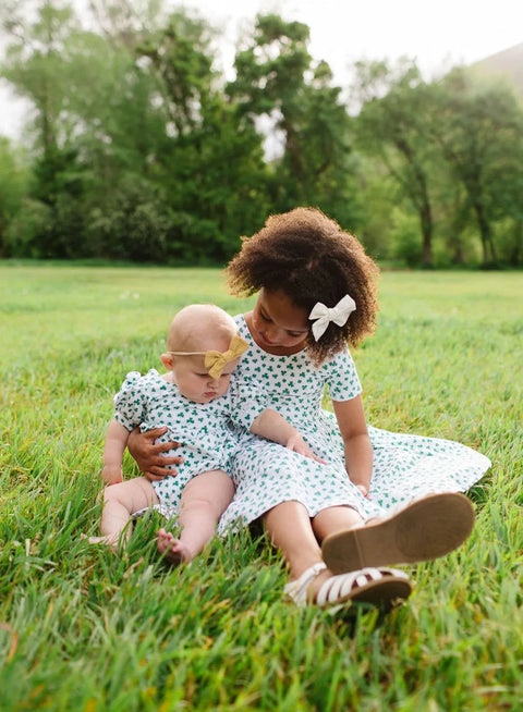 Puff Baby Romper in Shamrock - Ollie Jay