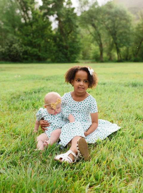 Puff Baby Romper in Shamrock - Ollie Jay