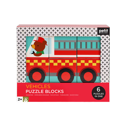 Puzzle Blocks - Vehicles - Petit Collage