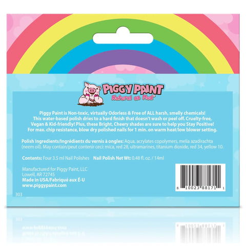 Rainbow 4 Nail Polish Box Set - Piggy Paint