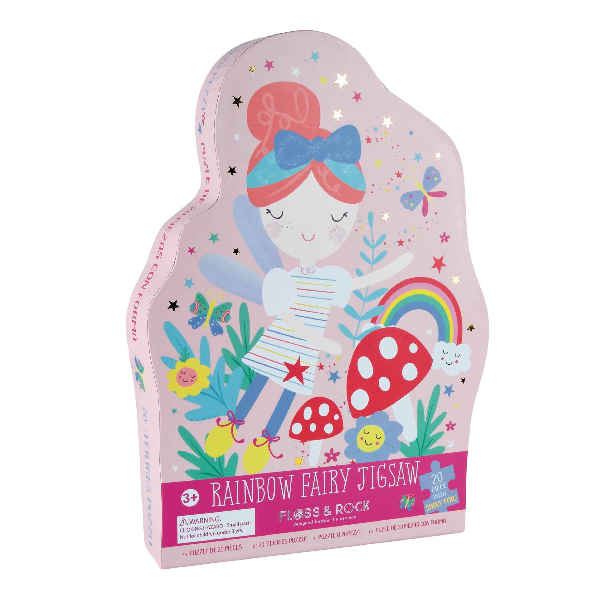 Rainbow Fairy Shaped 20 Piece Puzzle - Floss and Rock