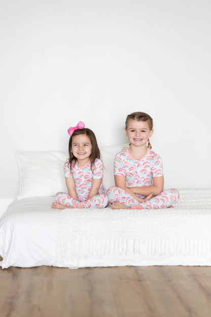 Rainbow Two Piece Pajama - Sweet Bay Clothing