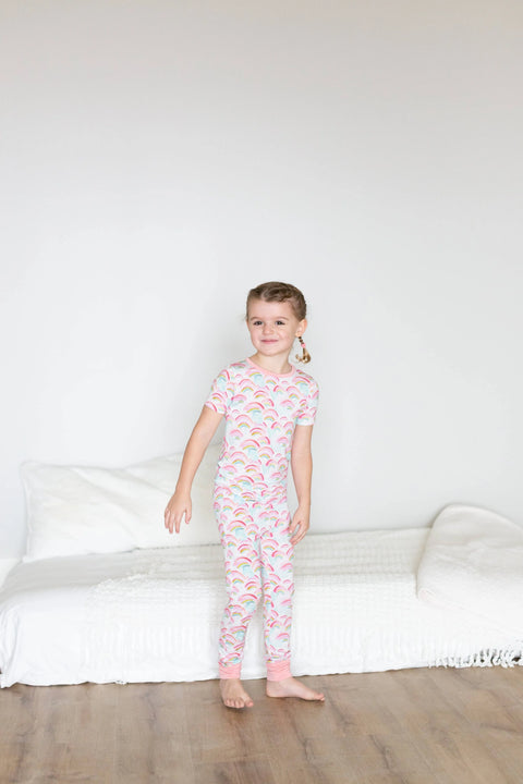 Rainbow Two Piece Pajama - Sweet Bay Clothing