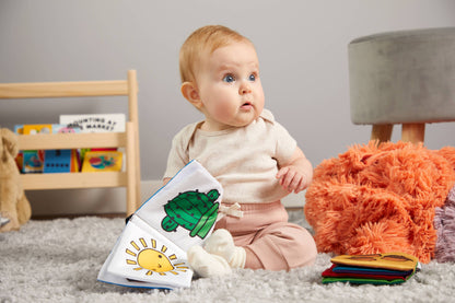 Rainbow World Crinkle Fabric Stroller Book - Mudpuppy