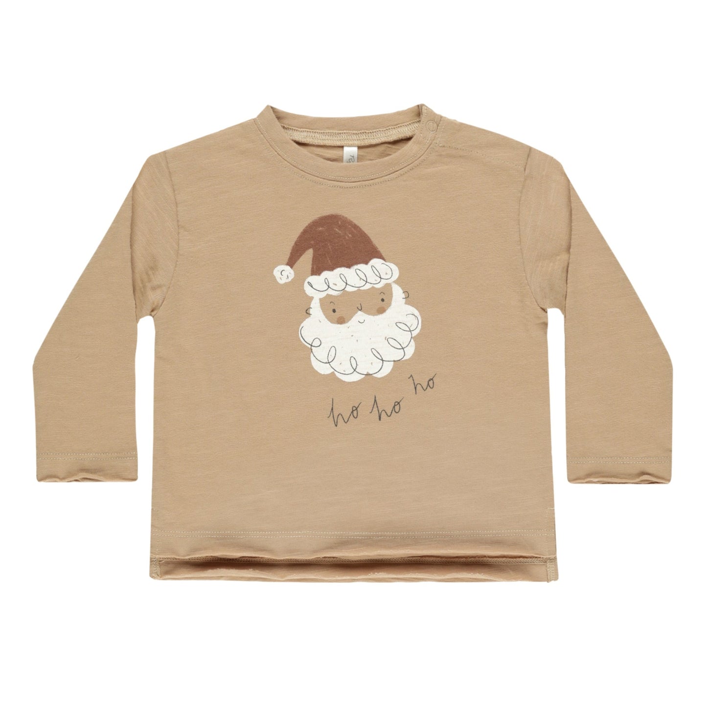 Raw Edge Long Sleeve Tee | Santa - Rylee + Cru