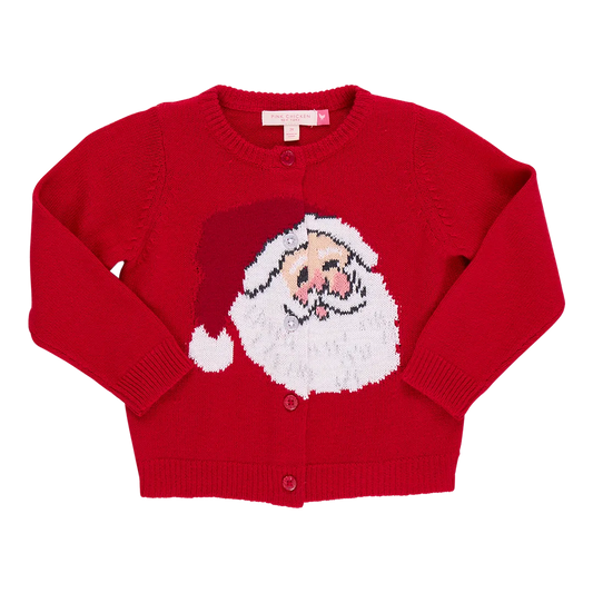 Red Santa Baby Girls Maude Sweater - Pink Chicken