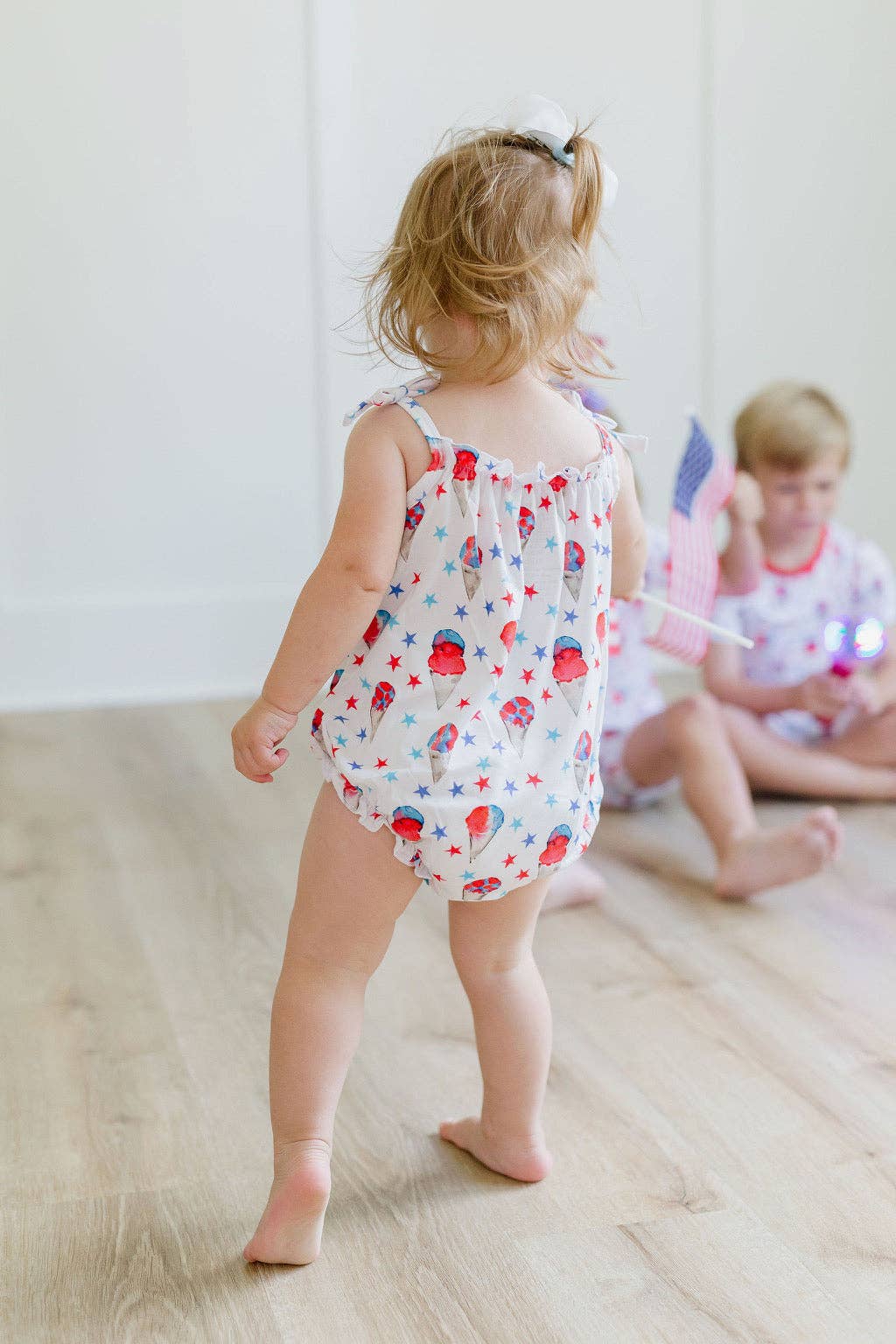 Red, White & Blue Snowcones Bubble - Sweet Bay Clothing