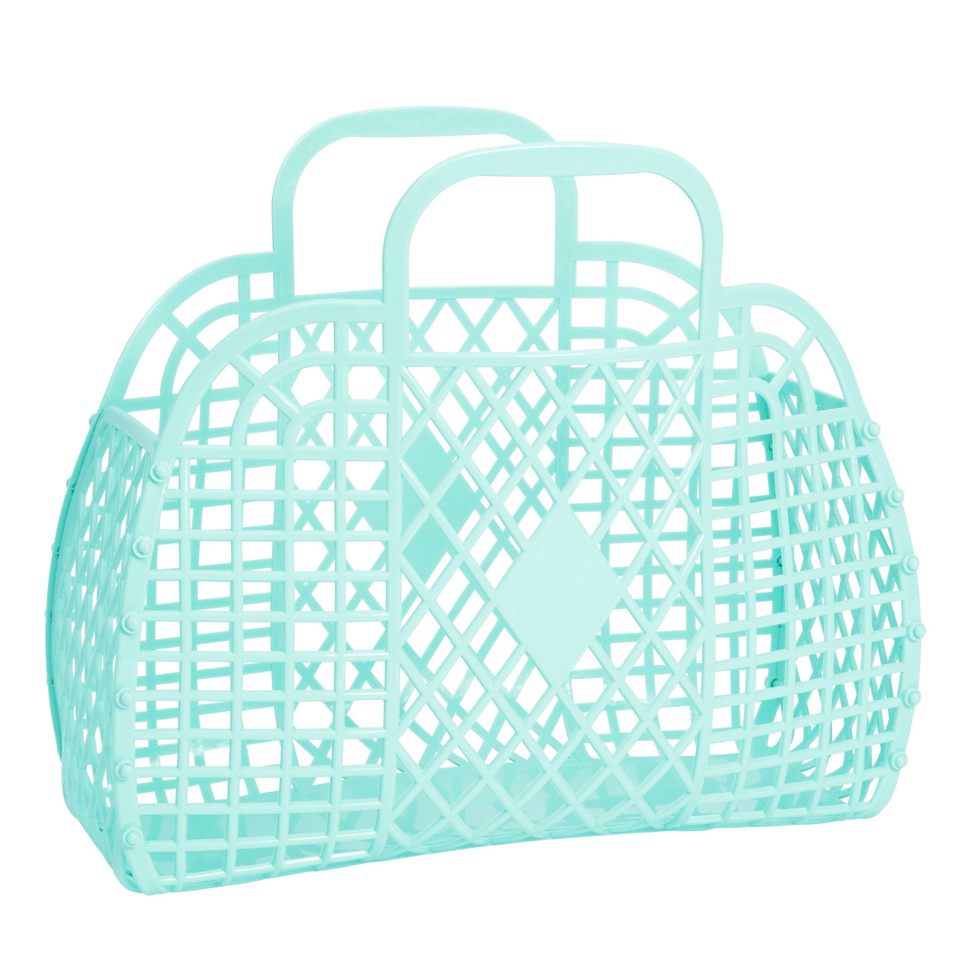 Retro Basket Jelly Bag - Large Seafoam - Sun Jellies