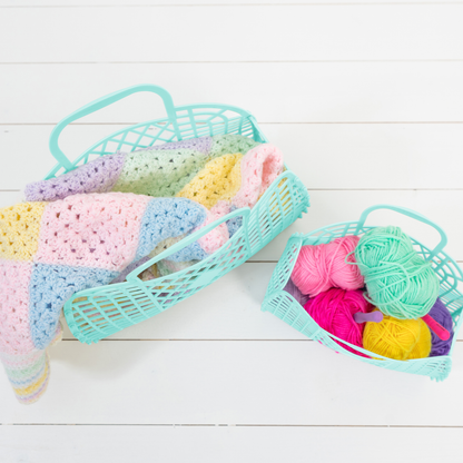 Retro Basket Jelly Bag - Large Seafoam - Sun Jellies