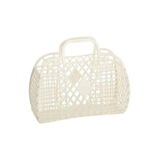 Retro Basket Jelly Bag - Small Cream - Sun Jellies