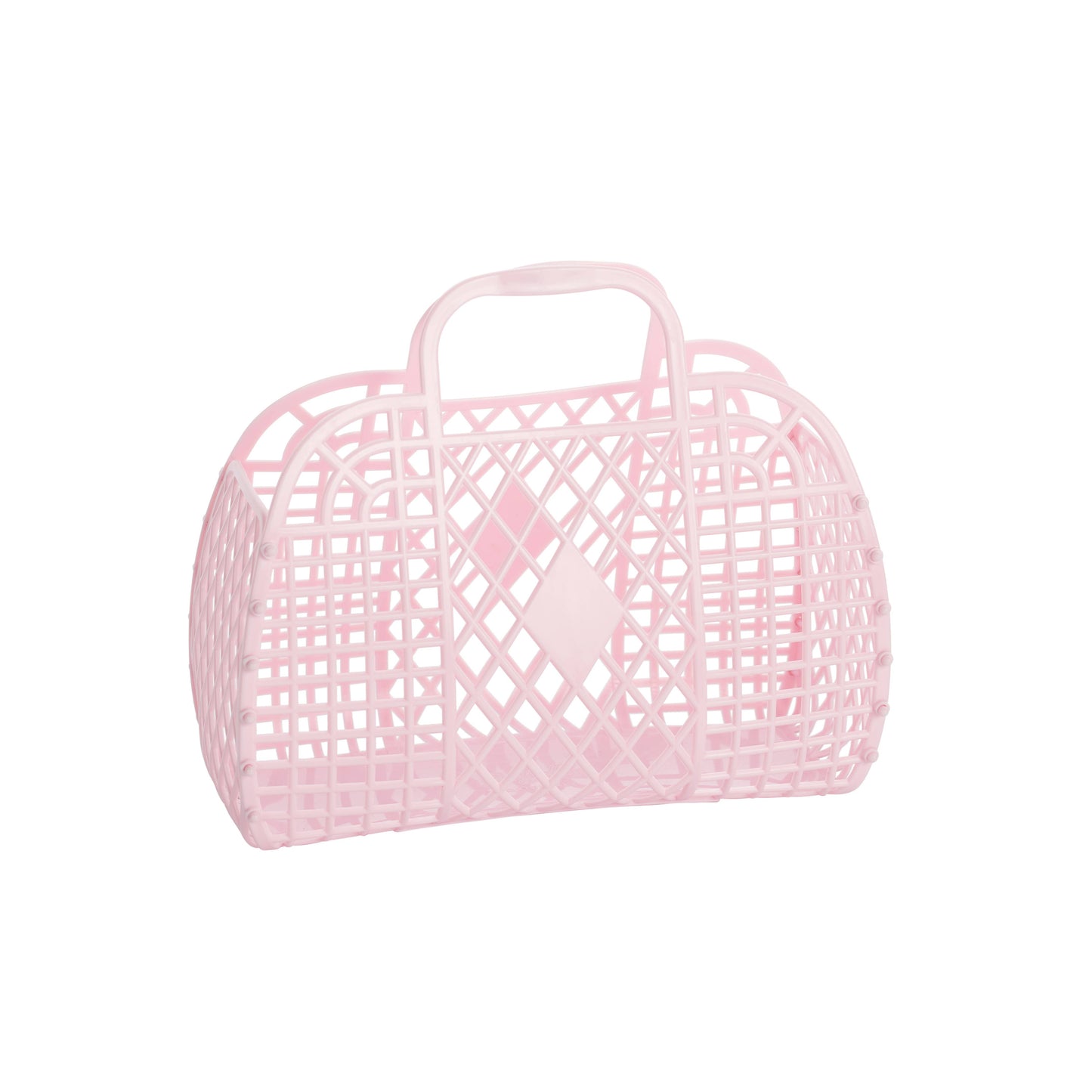 Retro Basket Jelly Bag - Small Pink - Sun Jellies