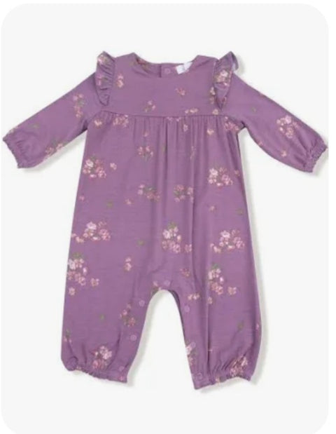 Long Sleeve Ruffle Romper - Woodsorrel