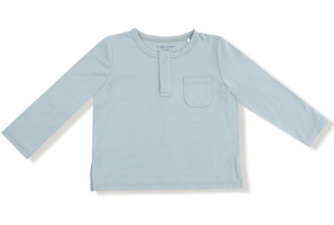 Long Sleeve Henley - Jadeite