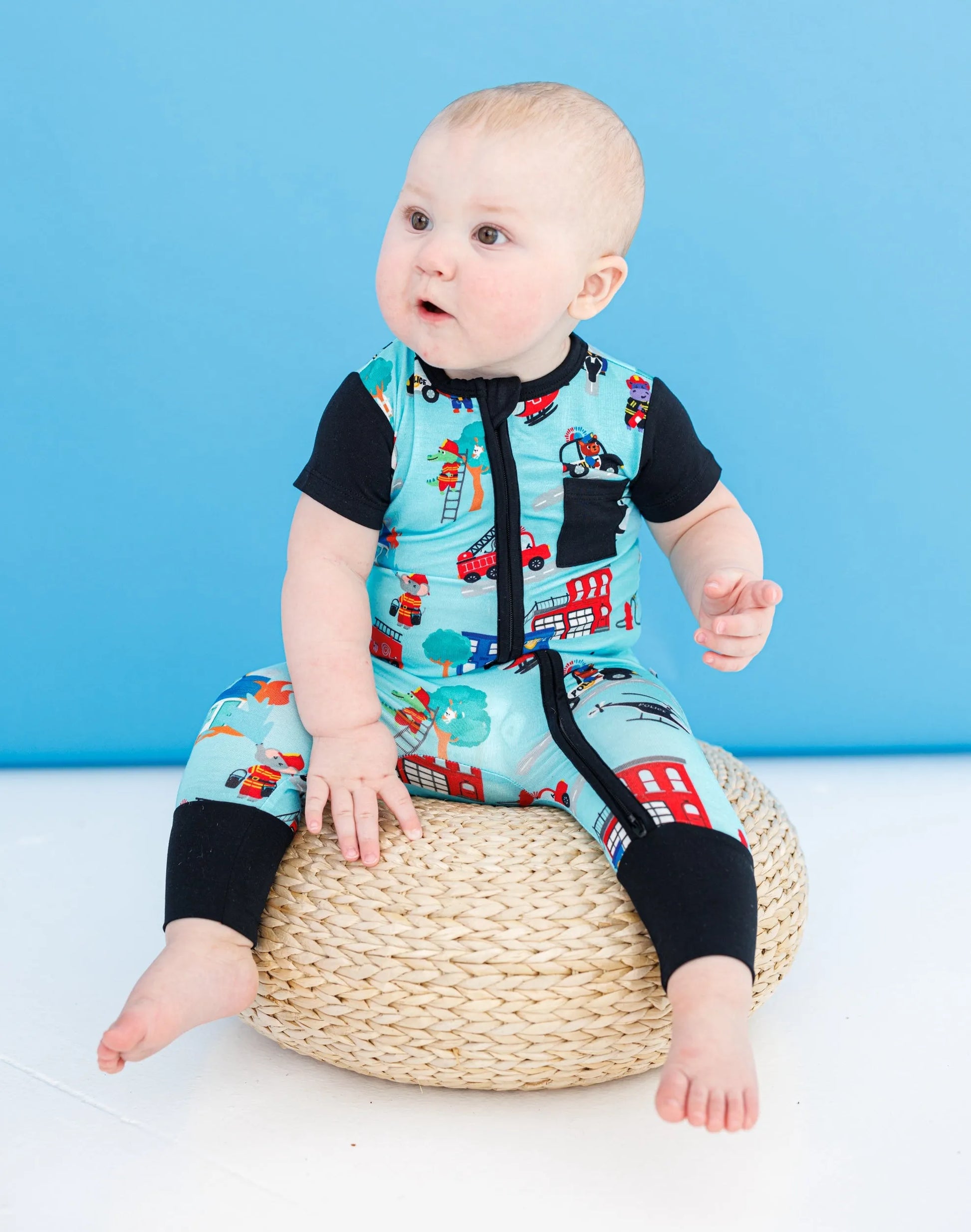 Roger Zip Romper - Birdie Bean