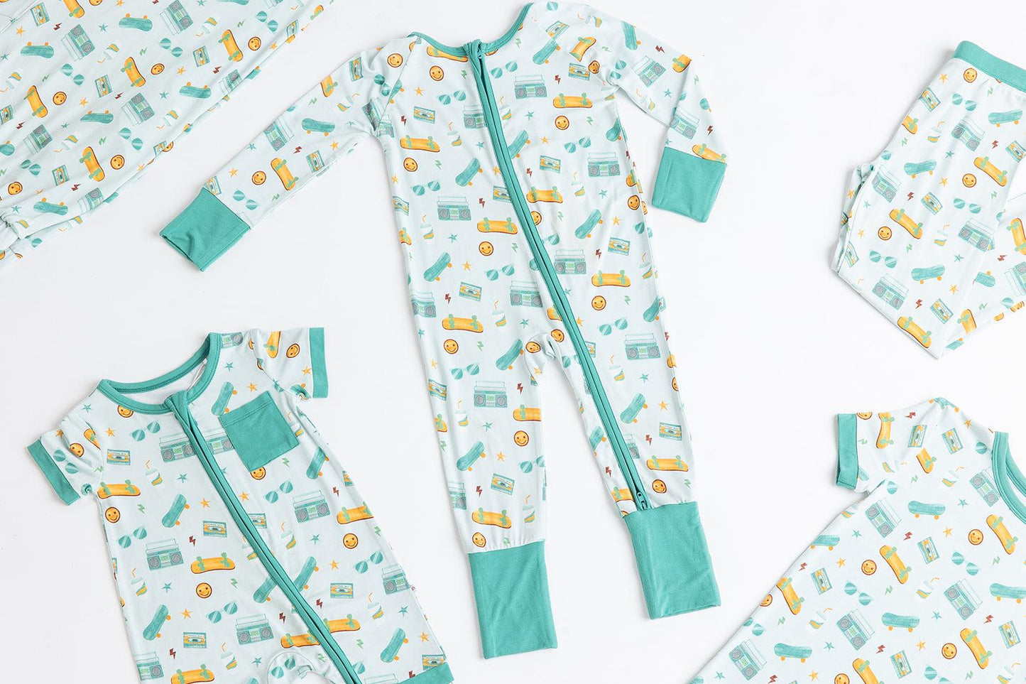 Roll With It Bamboo Baby Pajama - Emerson and Friends