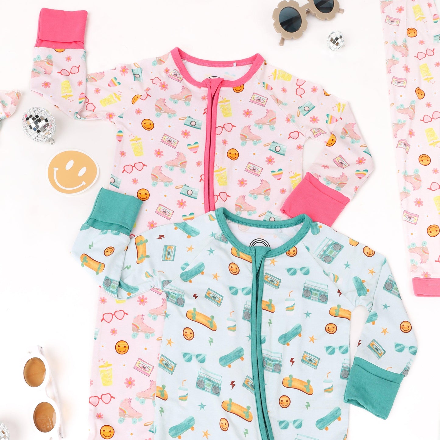 Roll With It Bamboo Baby Pajama - Emerson and Friends