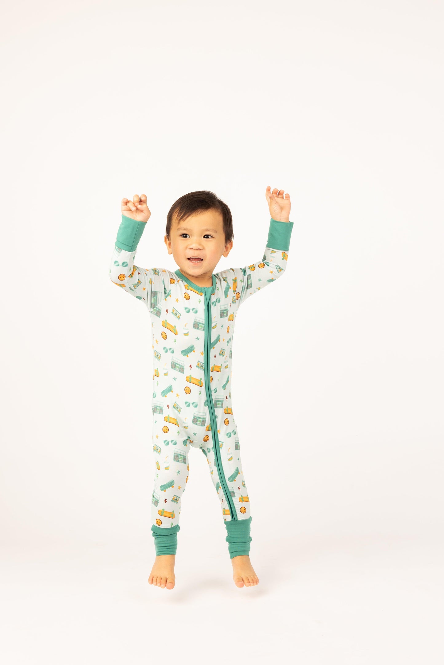 Roll With It Bamboo Baby Pajama - Emerson and Friends