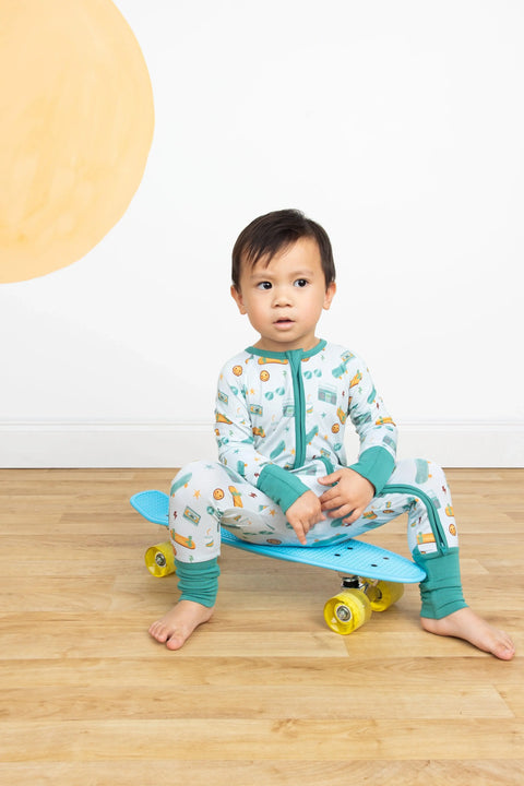 Roll With It Bamboo Baby Pajama - Emerson and Friends