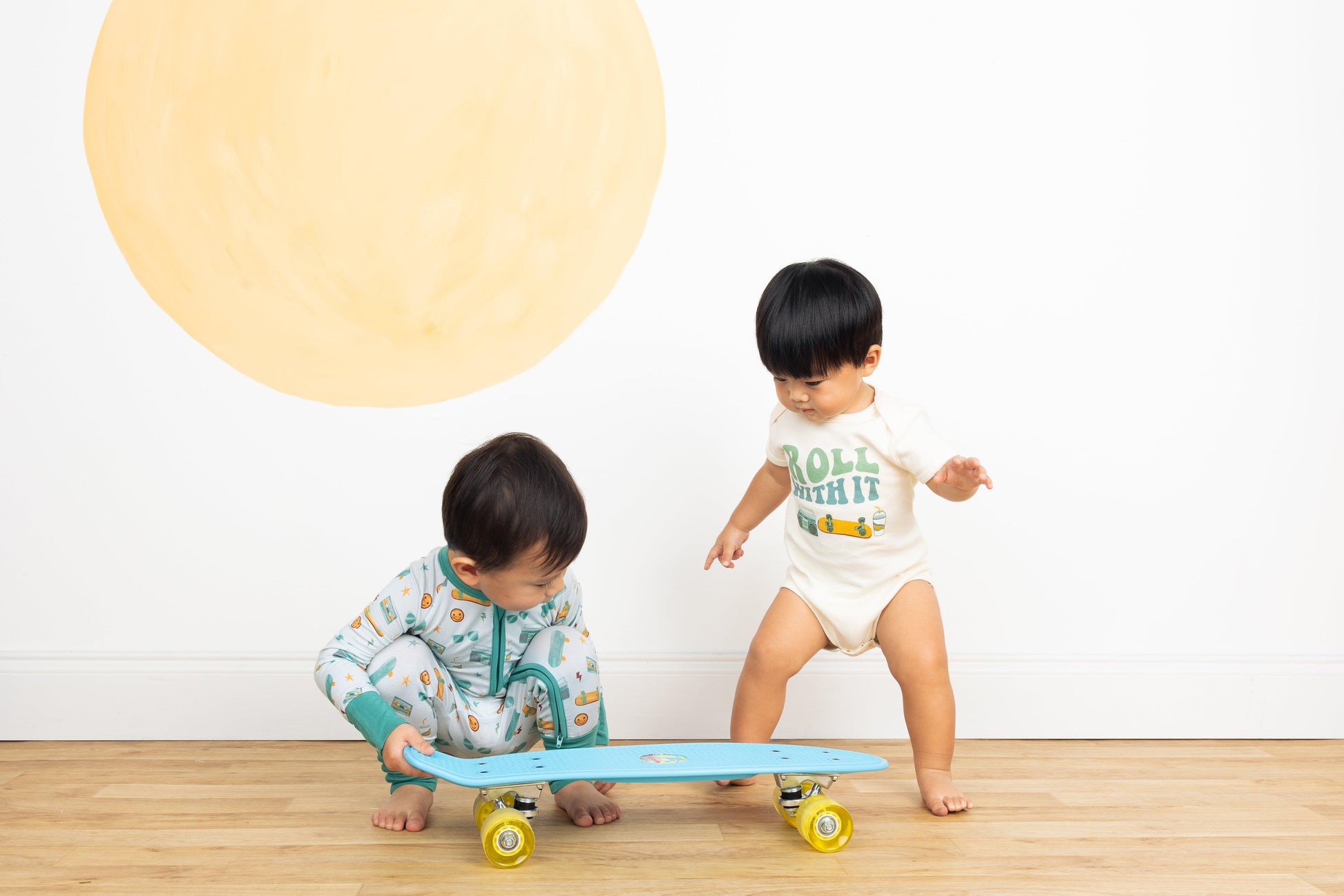 Roll With It Bamboo Baby Pajama - Emerson and Friends