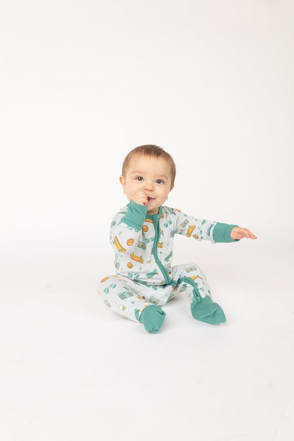 Roll With It Bamboo Baby Pajama - Emerson and Friends