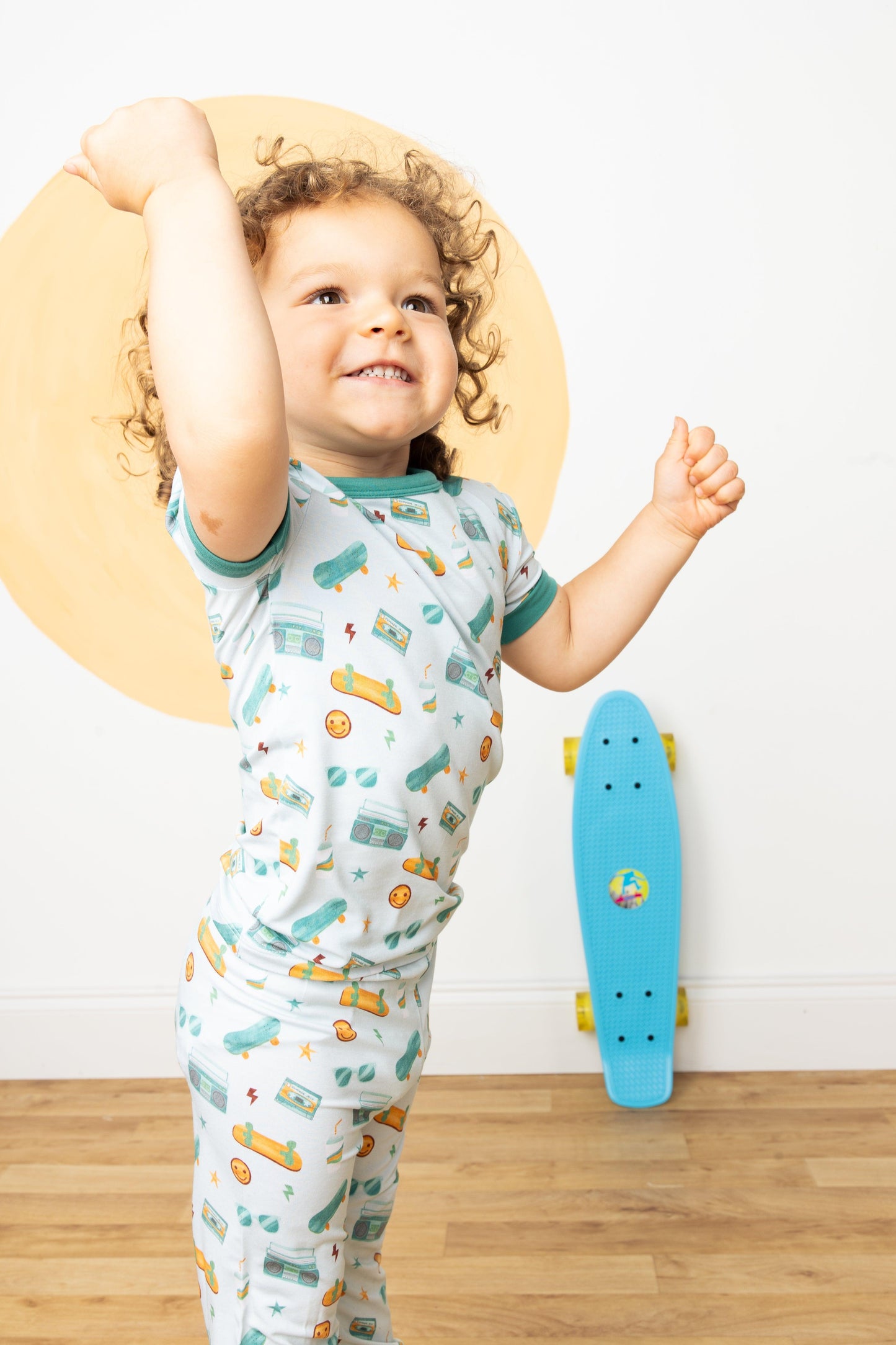 Roll With It Kids Bamboo Pajama Set - Emerson and Friends