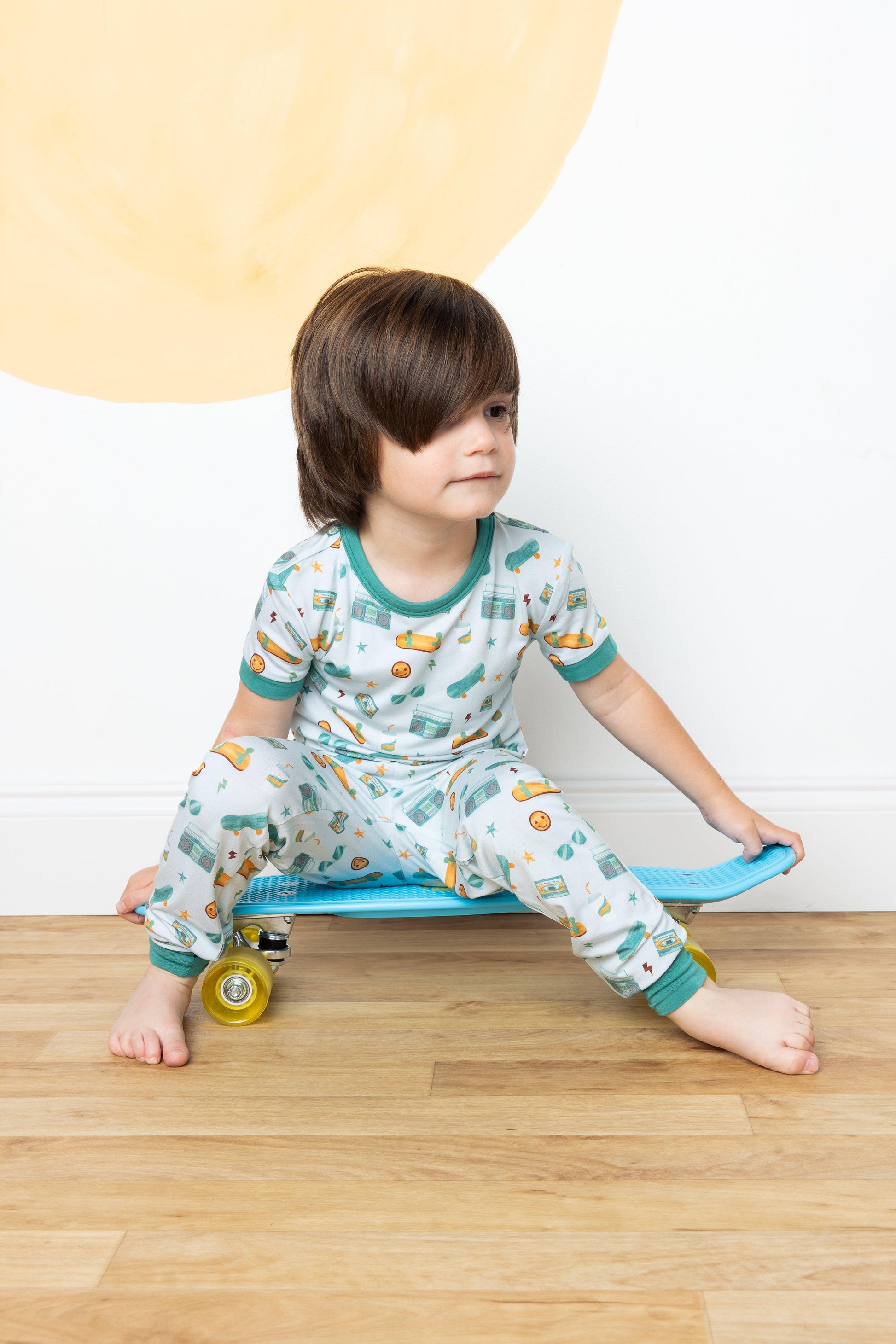 Roll With It Kids Bamboo Pajama Set - Emerson and Friends