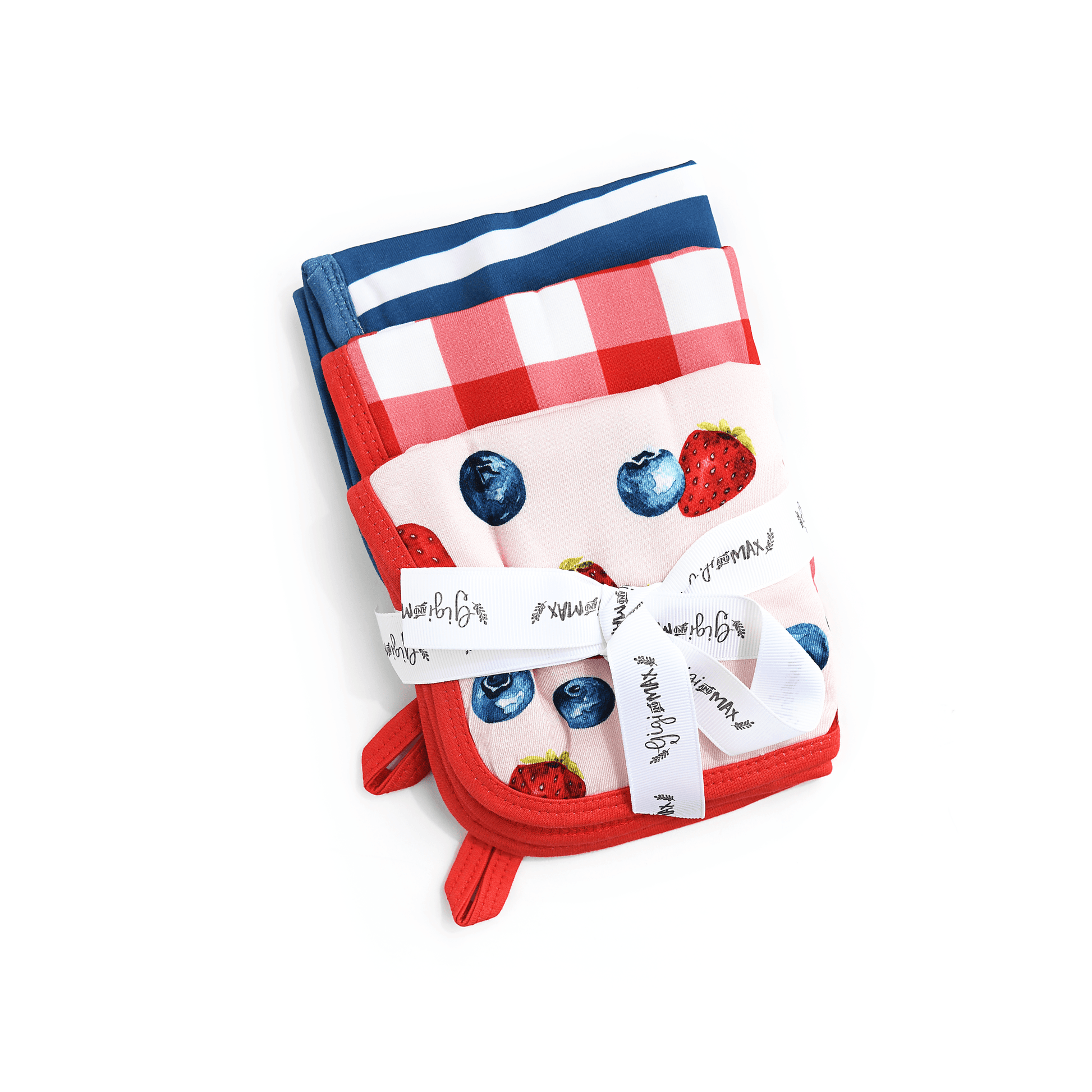 Rosie Berries Plush Wash Cloth Set - Gigi and Max