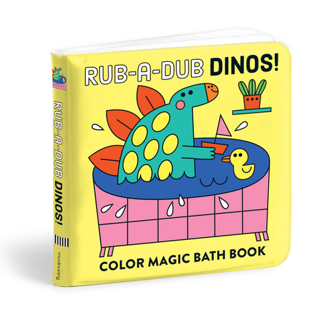 Rub-a-Dub Dinos! Color Magic Bath Book - Mudpuppy