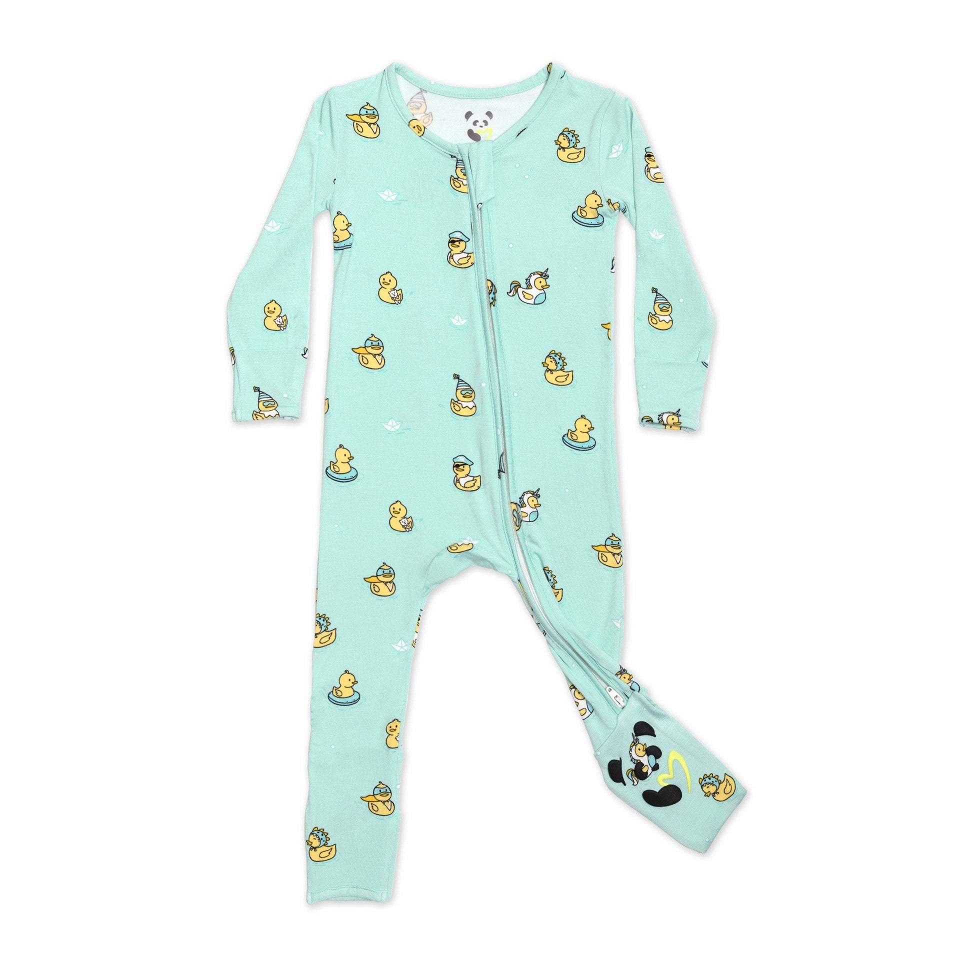 Rubber Ducky Bamboo Convertible Footie - Bellabu Bear