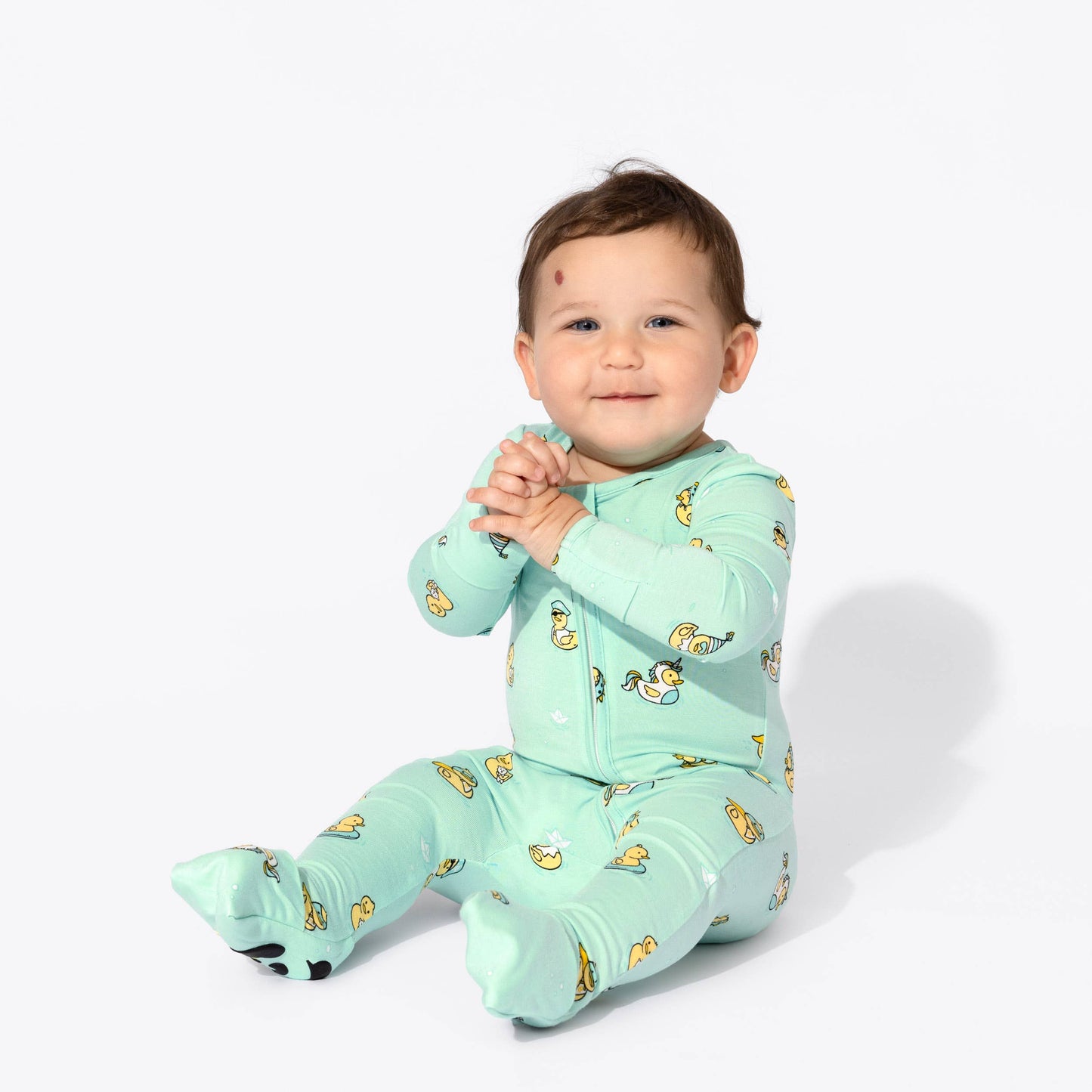 Rubber Ducky Bamboo Convertible Footie - Bellabu Bear