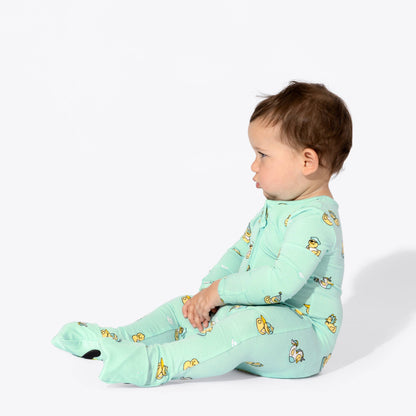 Rubber Ducky Bamboo Convertible Footie - Bellabu Bear