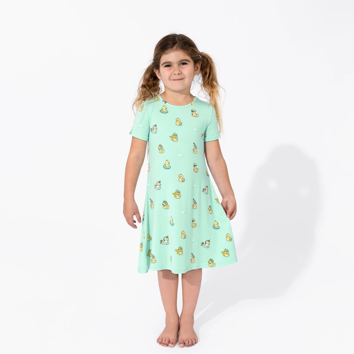 Rubber Ducky Girls Bamboo Dress - Bellabu Bear