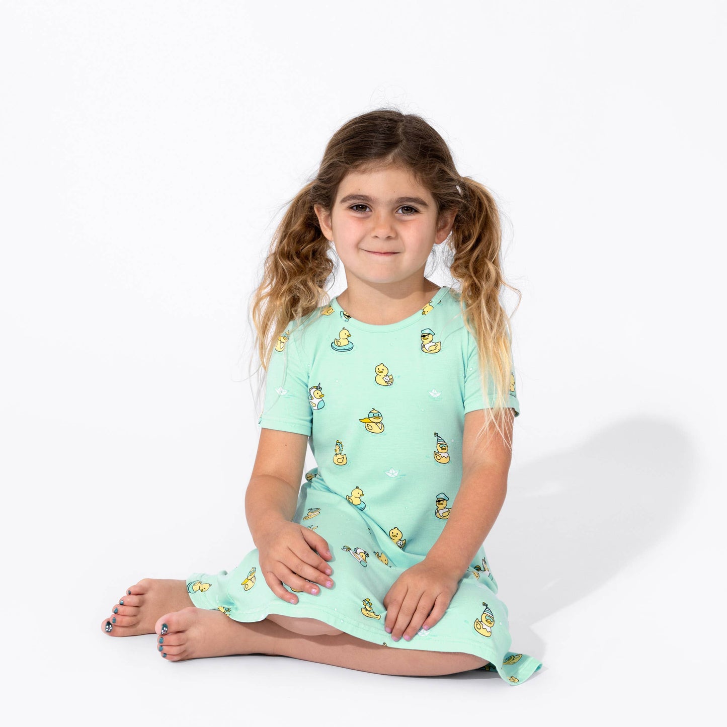 Rubber Ducky Girls Bamboo Dress - Bellabu Bear