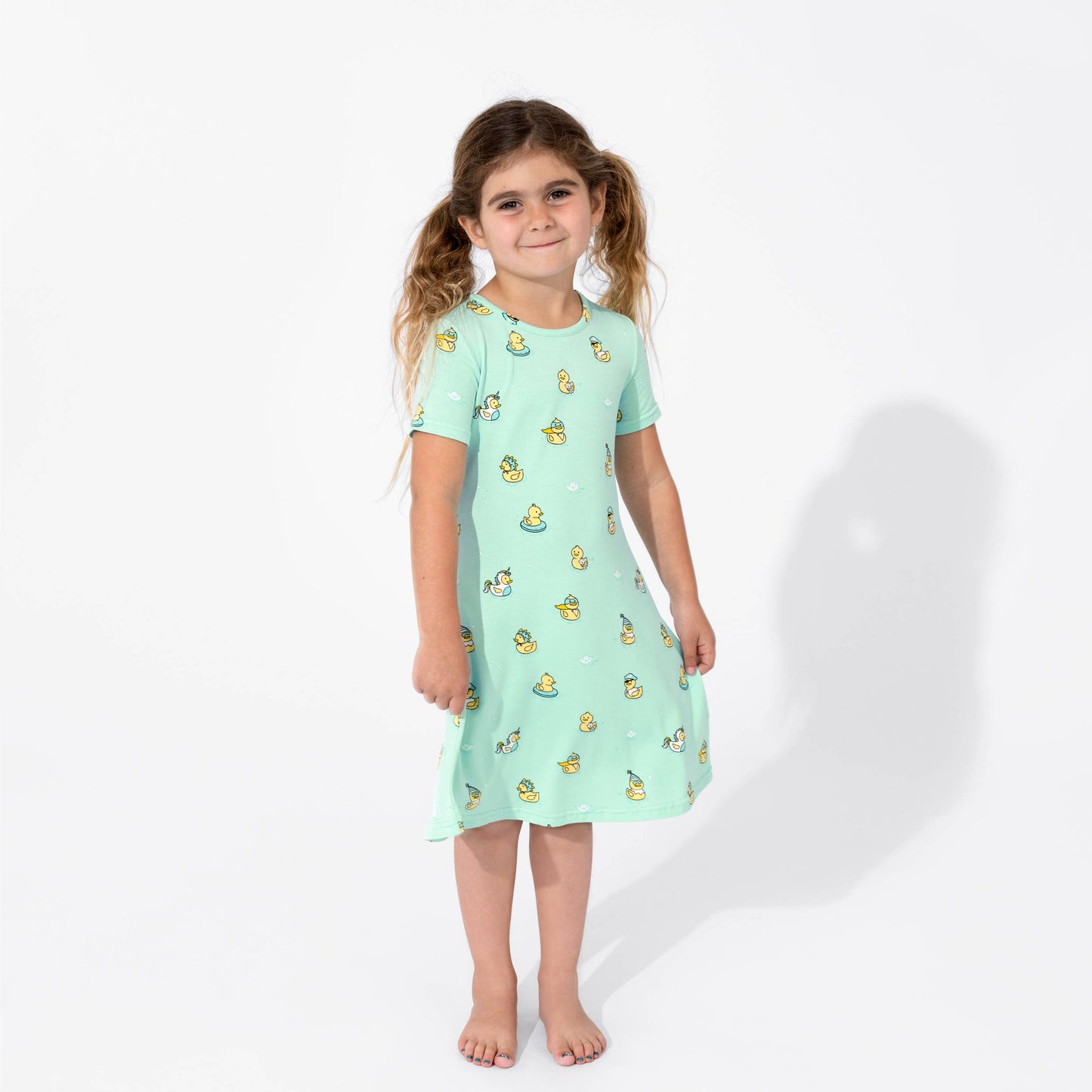 Rubber Ducky Girls Bamboo Dress - Bellabu Bear