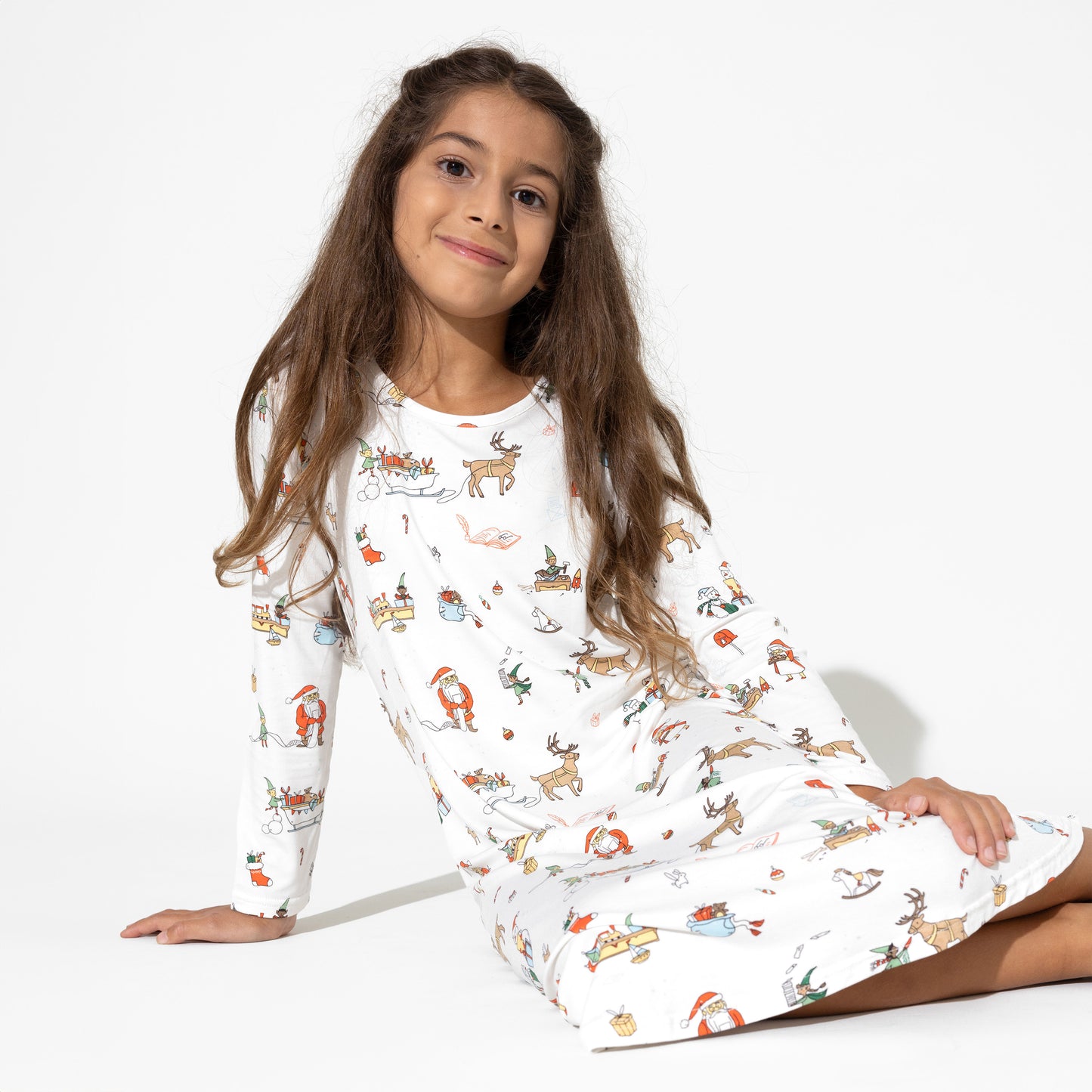 Santa's Workshop Bamboo Girls' Dress - Bellabu Bear