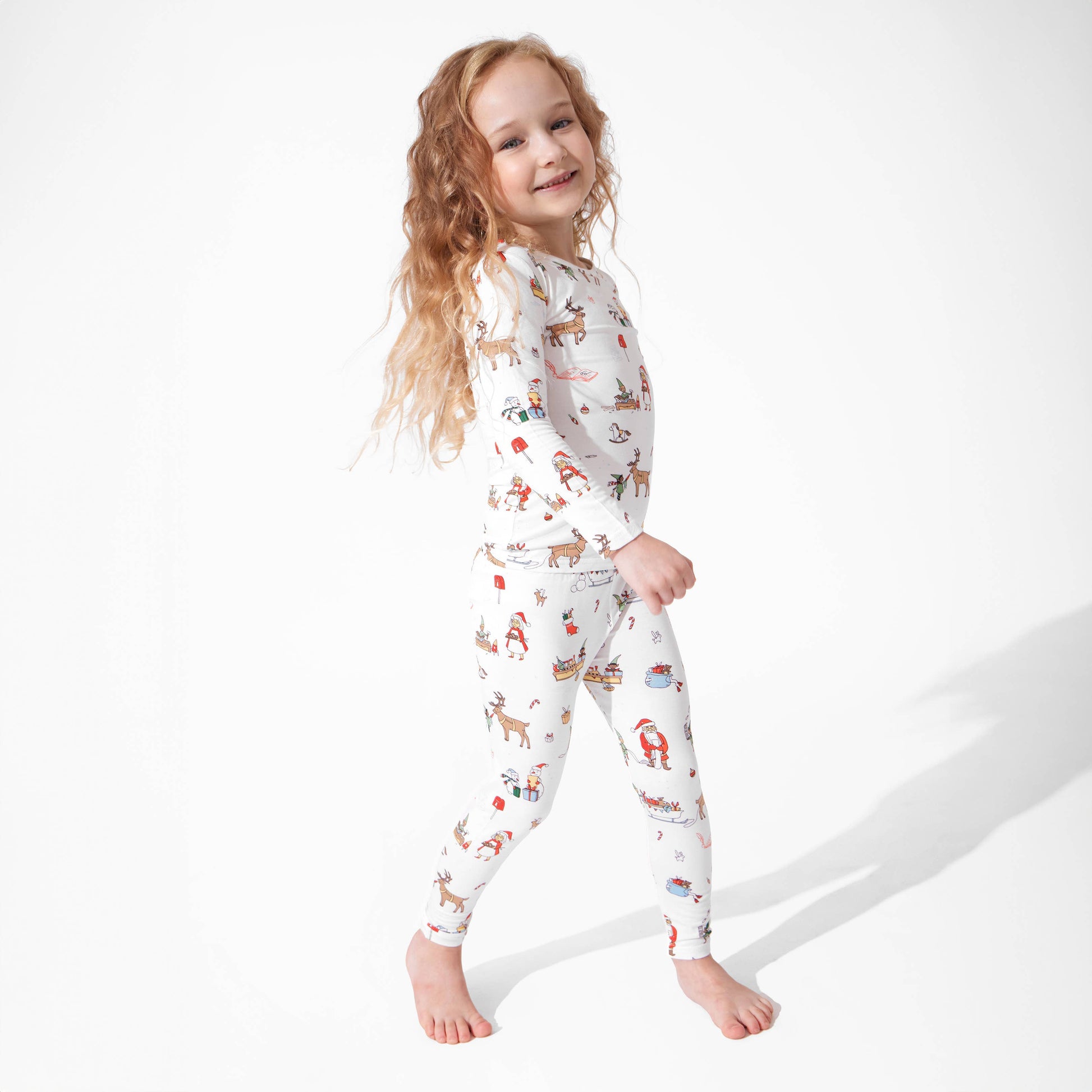 Santa's Workshop Kids Bamboo Pajamas - Bellabu Bear